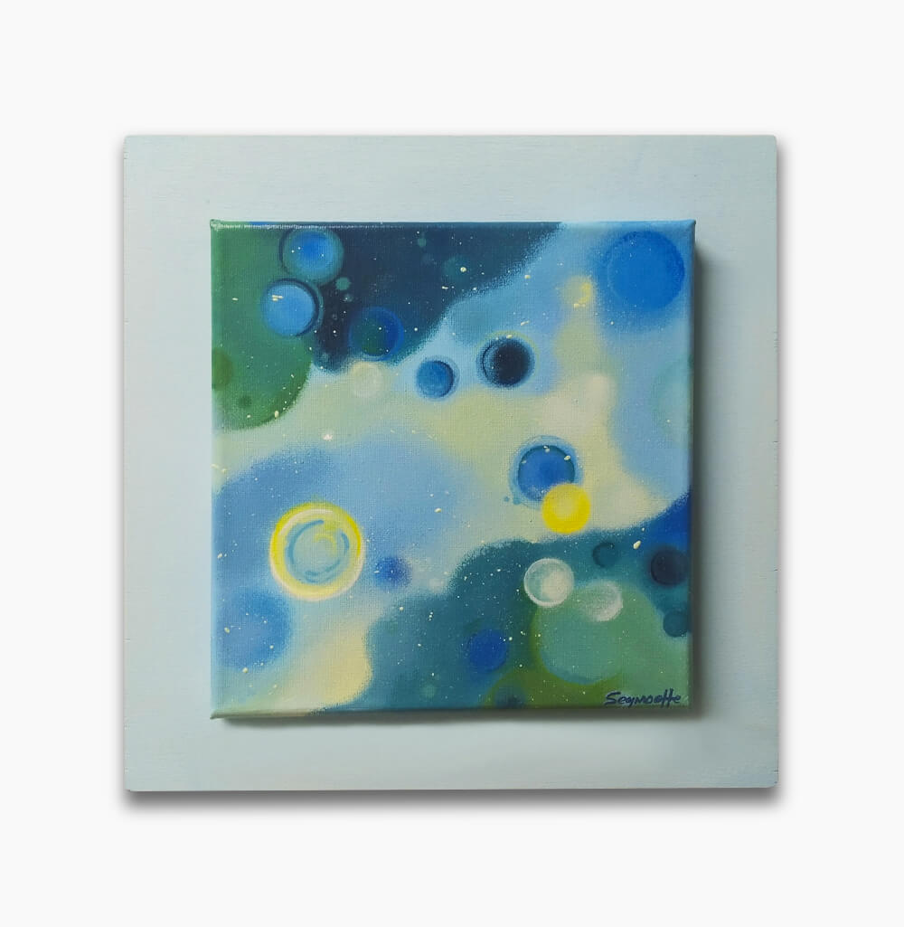 aura blu dipinto